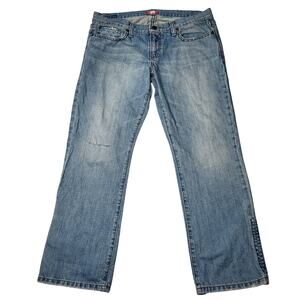 Vintage Y2K Abercrombie & Fitch Low Rise Jeans Ripped Distressed Medium Wash 8